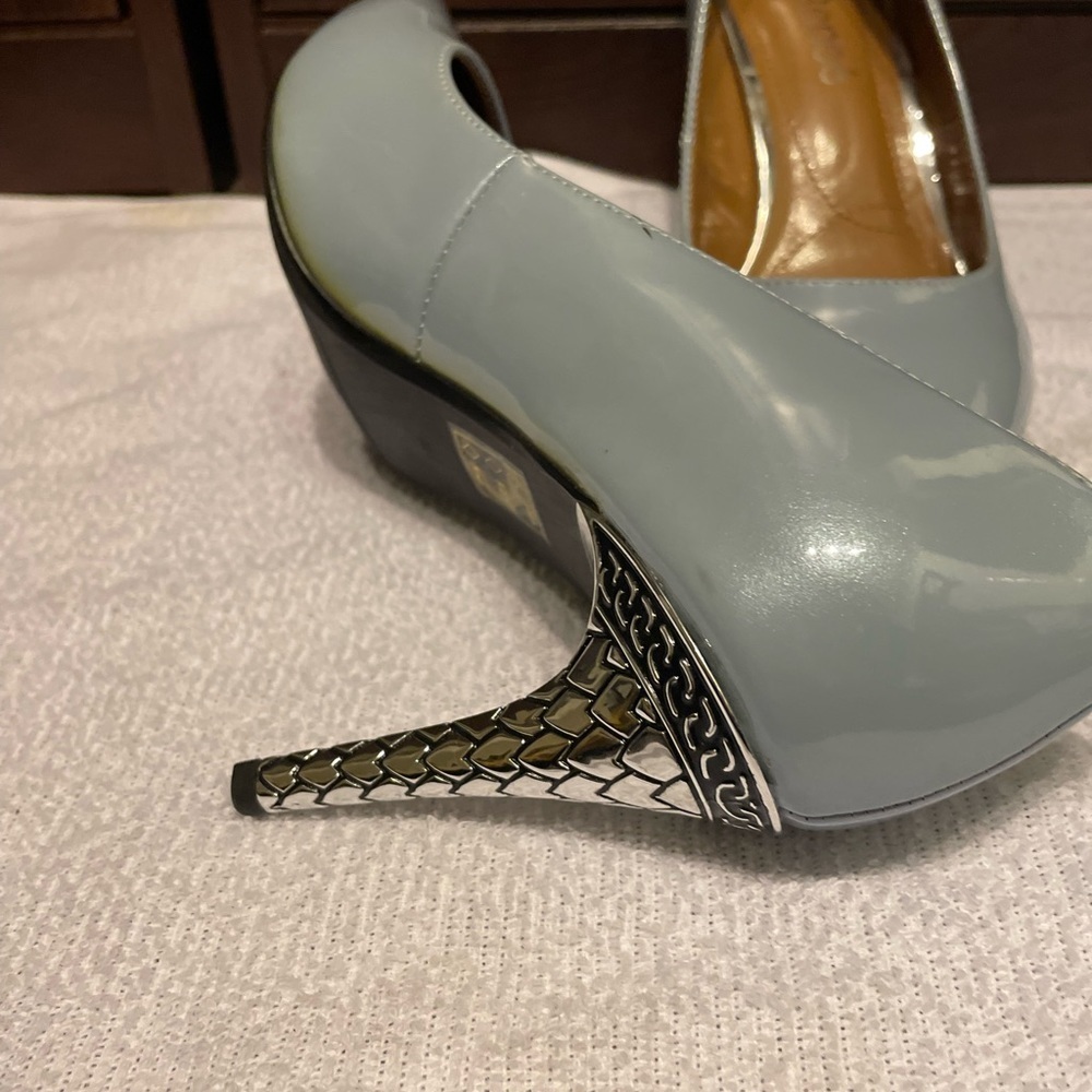 J.Renee  Pointed Toes Pumps Size 8  Pl I’d Blue - Picture 2 of 10